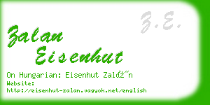 zalan eisenhut business card